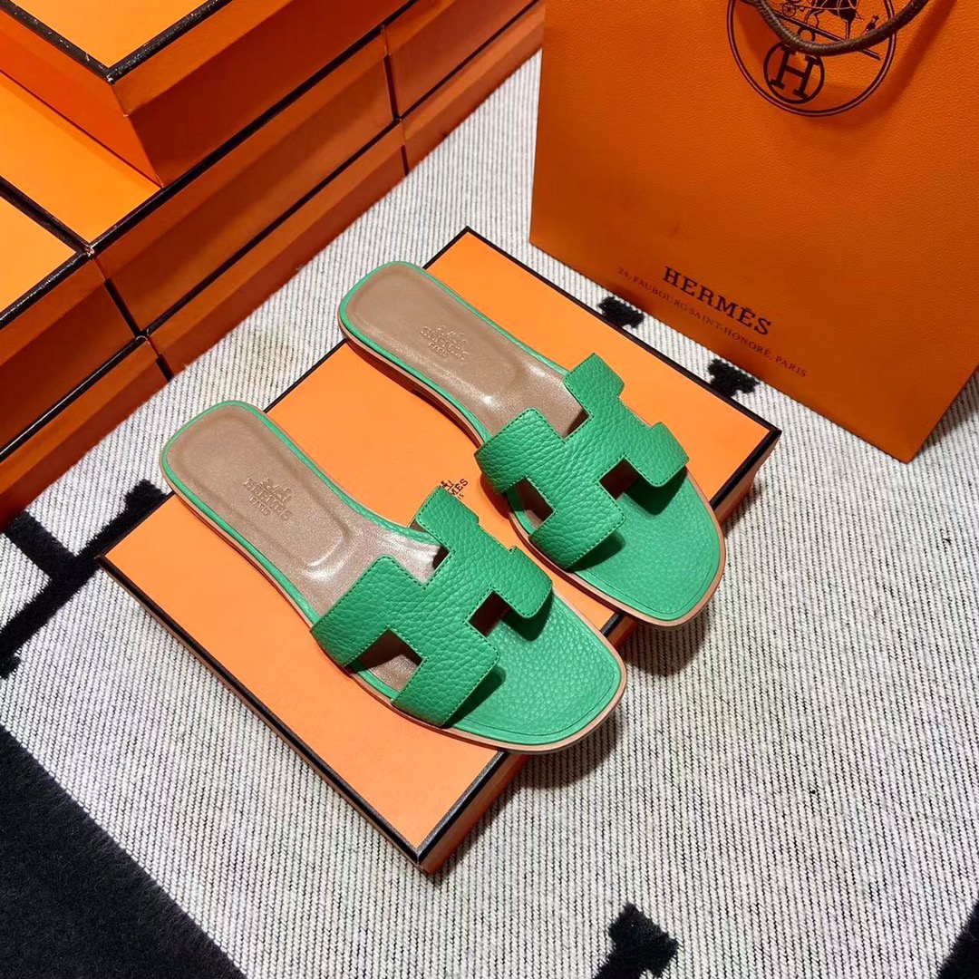 에르메스 올수공 오란 슬리퍼 샌들 토고 35